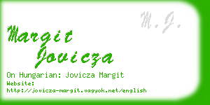 margit jovicza business card